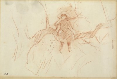 Posado en el árbol, 1889 de Berthe Morisot